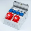 Elektromos elosztószekrény biztosítékokkal LUMIBOX1 CAJA 12M 16A/5P 32A/5P 4x230V Schuko LUMILED