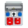 Elektromos elosztószekrény biztosítékokkal LUMIBOX4 CAJA 12M 16A/5P 32A/5P 2x230V Schuko 0/1 32A LUMILED