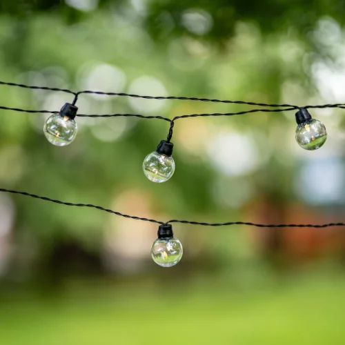 Solar Garden Garland 30x LED dekoratív golyók 10,6 m meleg 3000K GLADI 2 LUMILED