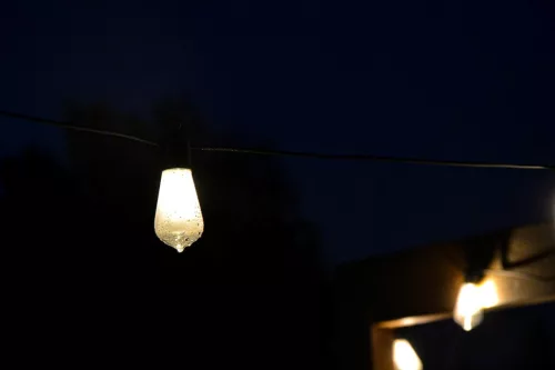 Kerti Solar Girland 20x LED Dekoratív Izzók EDISON ST58 11,48m 3000K EREMI LUMILED