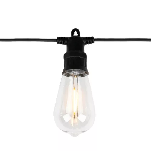 Napelemes kerti girland 20x LED dekoratív izzók 11,68m 3000K Meleg + Távirányító EREMI 2 LUMILED