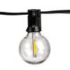 Kerti napelemes fényfüzér 12x LED dekoratív gömbökkel 6,55m 2700K meleg fehér + távirányító CALLIS2 LUMILED