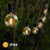 Napelemes kerti girland 40x LED dekoratív gömb 19,55 m 2700K Meleg + Távirányítós CALLIS2 LUMILED