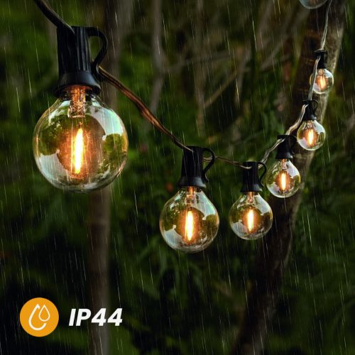 Napelemes kerti girland 40x LED dekoratív gömb 19,55 m 2700K Meleg + Távirányítós CALLIS2 LUMILED