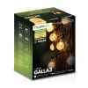 Napelemes kerti girland 50x LED dekoratív gömbök 9,27 m 3000K Meleg GALLA3 LUMILED