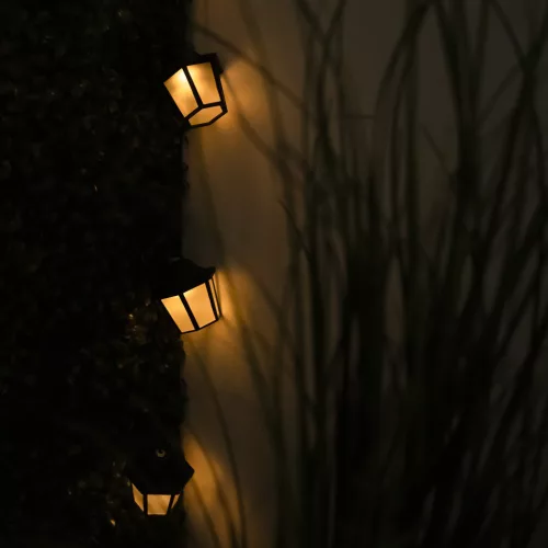 Kerti napelemes füzér 10x LED lámpás 3,8 m 3000K meleg ARIA LUMILED