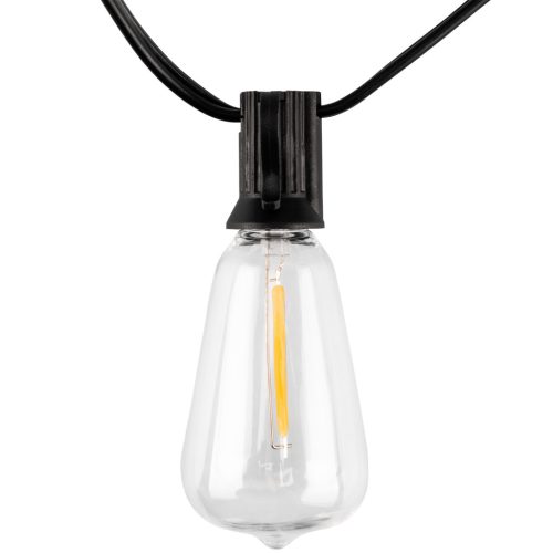 Napelemes kerti girland 30x LED dekoratív izzók 9,8 m 2700 K Meleg + Távirányító PYRIS LUMILED