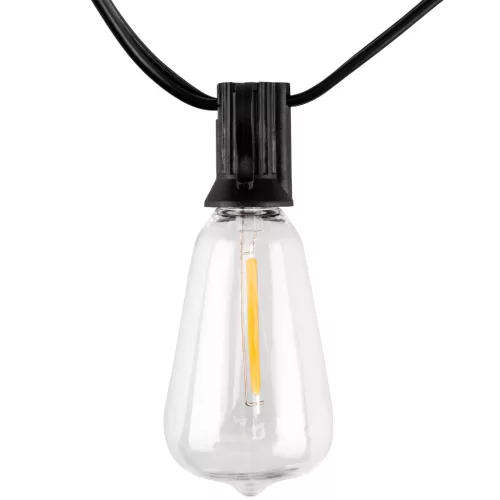 Napelemes kerti girland 40 db LED dekoratív izzó 14,5 m 2700 K Meleg + Távirányító PYRIS LUMILED