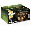 Napelemes kerti girland 15x LED dekoratív izzó 10m + távirányító IP65 2700K Meleg SOLLIS LUMILED
