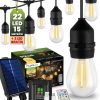 Napelemes kerti girland 22 db LED dekoratív izzó 15 m + távirányító IP65 2700 K Meleg SOLLIS LUMILED