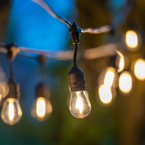 Napelemes kerti girland 22 db LED dekoratív izzó 15 m + távirányító IP65 2700 K Meleg SOLLIS LUMILED