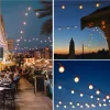 Napelemes kerti girland 30x LED dekoratív gömb 10,6 m, meleg, 3000K, GLADI 3 LUMILED