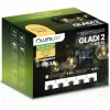 Napelemes kerti girland 30x LED dekoratív gömb 10,6 m, meleg, 3000K, GLADI 3 LUMILED