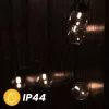 Napelemes kerti girland 30x LED dekoratív gömb 10,6 m, meleg, 3000K, GLADI 3 LUMILED
