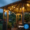 Napelemes kerti fényfüzér 30 LED díszgömbök 10,6m 2700K meleg fehér + távirányító GLADI CONTROL LUMILED
