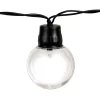 Napelemes kerti fényfüzér 50 LED díszgömbök 16,7m 3000K meleg fehér + távirányító GLADI CONTROL LUMILED