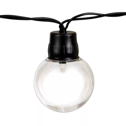 Napelemes kerti fényfüzér 50 LED díszgömbök 16,7m 3000K meleg fehér + távirányító GLADI CONTROL LUMILED
