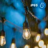 Napelemes kerti girland 15x LED dekoratív izzók 10,4 m 2700 K Meleg + Távirányító IP65 SOLLIS 2 LUMILED
