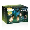Napelemes kerti girland 30x LED dekoratív izzók 20m 2700K Meleg + Távirányító IP65 SOLLIS 2 LUMILED