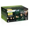 Napelemes kerti girland 40 db LED dekoratív izzó 20 m 2700 K meleg fehér + SOLENA LUMILED távirányító