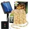 Napelemes kerti LED fényfüzér, dekoratív, 100x LED, 11,9m, KÍGYÓ, 3000K meleg fényű DALEN LUMILED