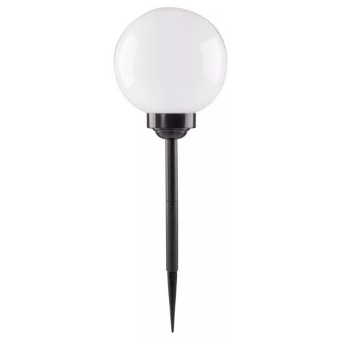 LED napelemes kerti lámpa 6500K IP44 30cm szegecses fehér golyós ATRIS LUMILED