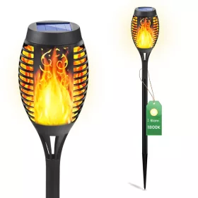   LED-es napelemes kerti lámpa IGNIS hajtott zseblámpa lánghatás 50cm LUMILED