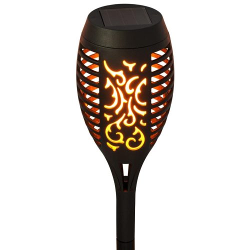 LED-es napelemes kerti lámpa IGNIS hajtott zseblámpa lánghatás 50cm LUMILED