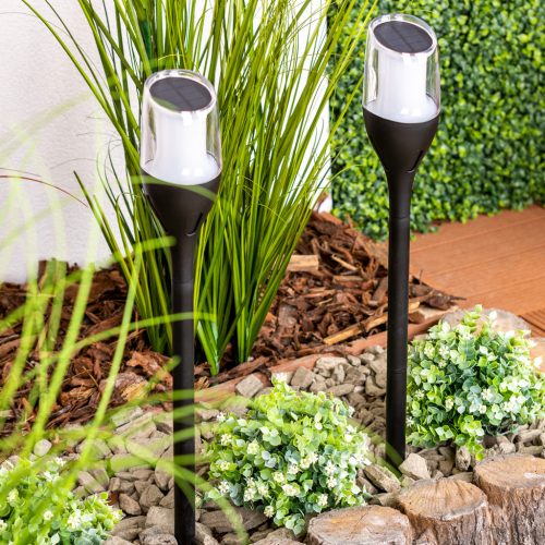 Solar LED kerti lámpa kültéri lánghatású IGNIS 64 cm LUMILED