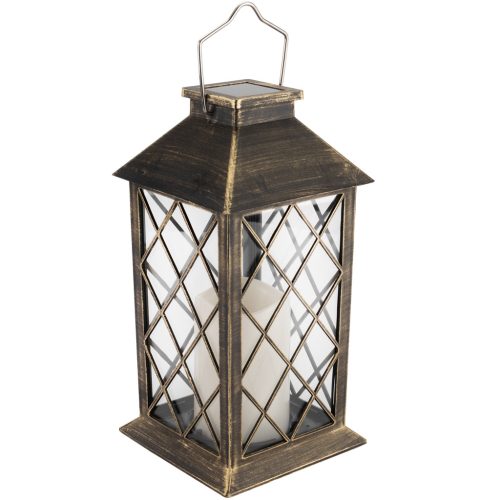 LED napelemes kerti lámpa LIRIO Függő Lámpa Patina 28cm LUMILED