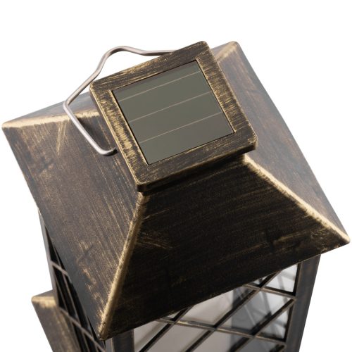 LED napelemes kerti lámpa LIRIO Függő Lámpa Patina 28cm LUMILED