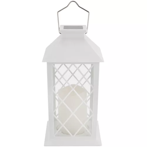 LED-es napelemes kerti lámpa LIRIO függőlámpás 28cm fehér LUMILED