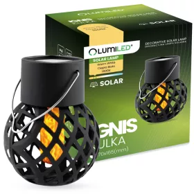   LED napelemes lámpa golyós lámpa 7 cm IGNIS kerti lámpa IP44 1800K LUMILED