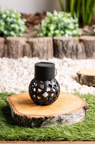 LED napelemes lámpa golyós lámpa 7 cm IGNIS kerti lámpa IP44 1800K LUMILED