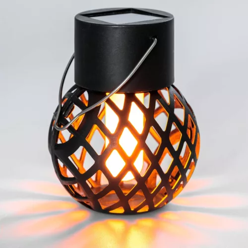 LED napelemes lámpa golyós lámpa 7 cm IGNIS kerti lámpa IP44 1800K LUMILED