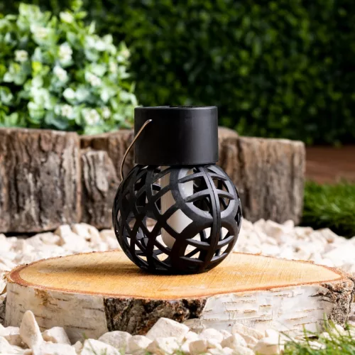 LED napelemes lámpa golyós lámpa 7 cm IGNIS kerti lámpa IP44 1800K LUMILED