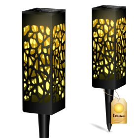   LED napelemes kerti lámpa 3000K IP44 áttört oszlop AZURE LUMILED