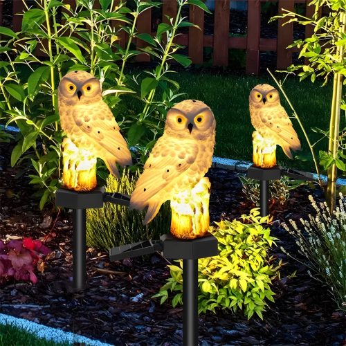 Solar LED kerti lámpa Stud Owl 3000K IP44 NOKA LUMILED