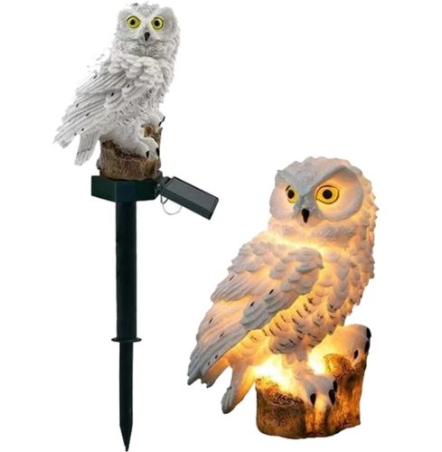 Solar LED kerti lámpa Stud Owl 3000K IP44 NOKA LUMILED