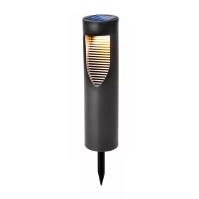   LED napelemes kerti lámpa szegecses oszlop 34cm BURGO 4000K IP44 LUMILED
