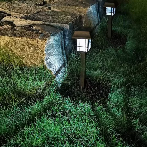 Napelemes kerti lámpa LED függőlámpa IP44 33cm szürkület érzékelő ASTRUM LUMILED