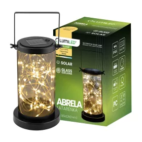   ABRELA LED napelemes lámpa kültéri kerti álló függőlámpás 3000K IP44 LUMILED