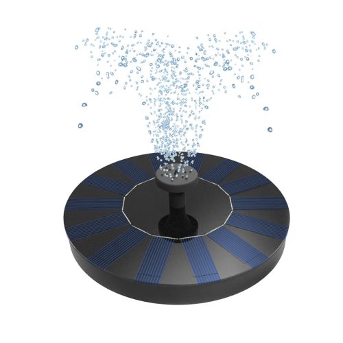 Napelemes LED-es szökőkút HERMES kerti úszó szivattyúval 180l/h LUMILED