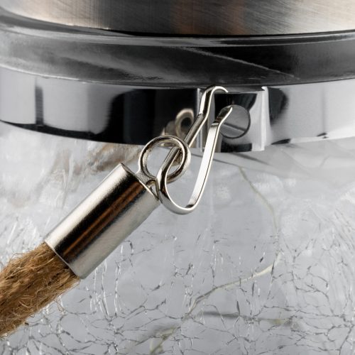 Napelemes kerti lámpa LED MAGUS 3000K akkumulátoros lámpás lámpás üveg LUMILED