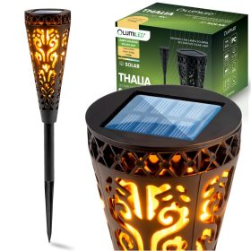   THALIA LUMILED napelemes kerti lámpa LED 2700K IP44 kültéri oszloplámpa fekete