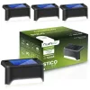 4x napelemes LED lámpa STICO 4000K lépcsőlámpák kültéri lámpák lépcsőhöz terasz vízálló LUMILED