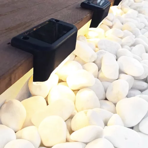 4x napelemes LED lámpa STICO 4000K lépcsőlámpák kültéri lámpák lépcsőhöz terasz vízálló LUMILED