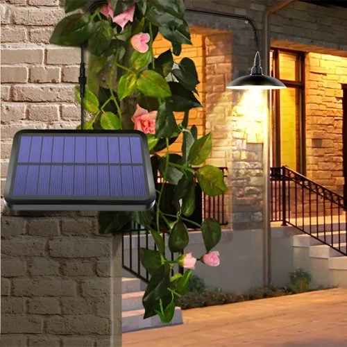 Solar LED kültéri kerti lámpa 4000K IP44 + távirányító HELIA LUMILED