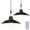 2x napelemes LED lámpa HELIA csillár akasztós kerti mennyezeti érzékelő távirányító LUMILED panel