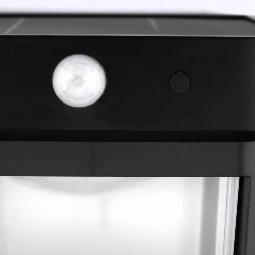 Napelemes fali lámpa LED homlokzati lámpa 4000K IP44 mozgás- és szürkületérzékelő MULION LUMILED